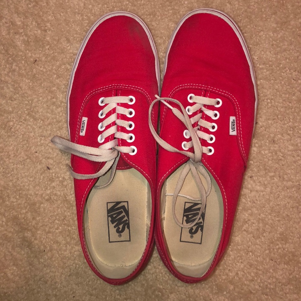 Men’s red vans